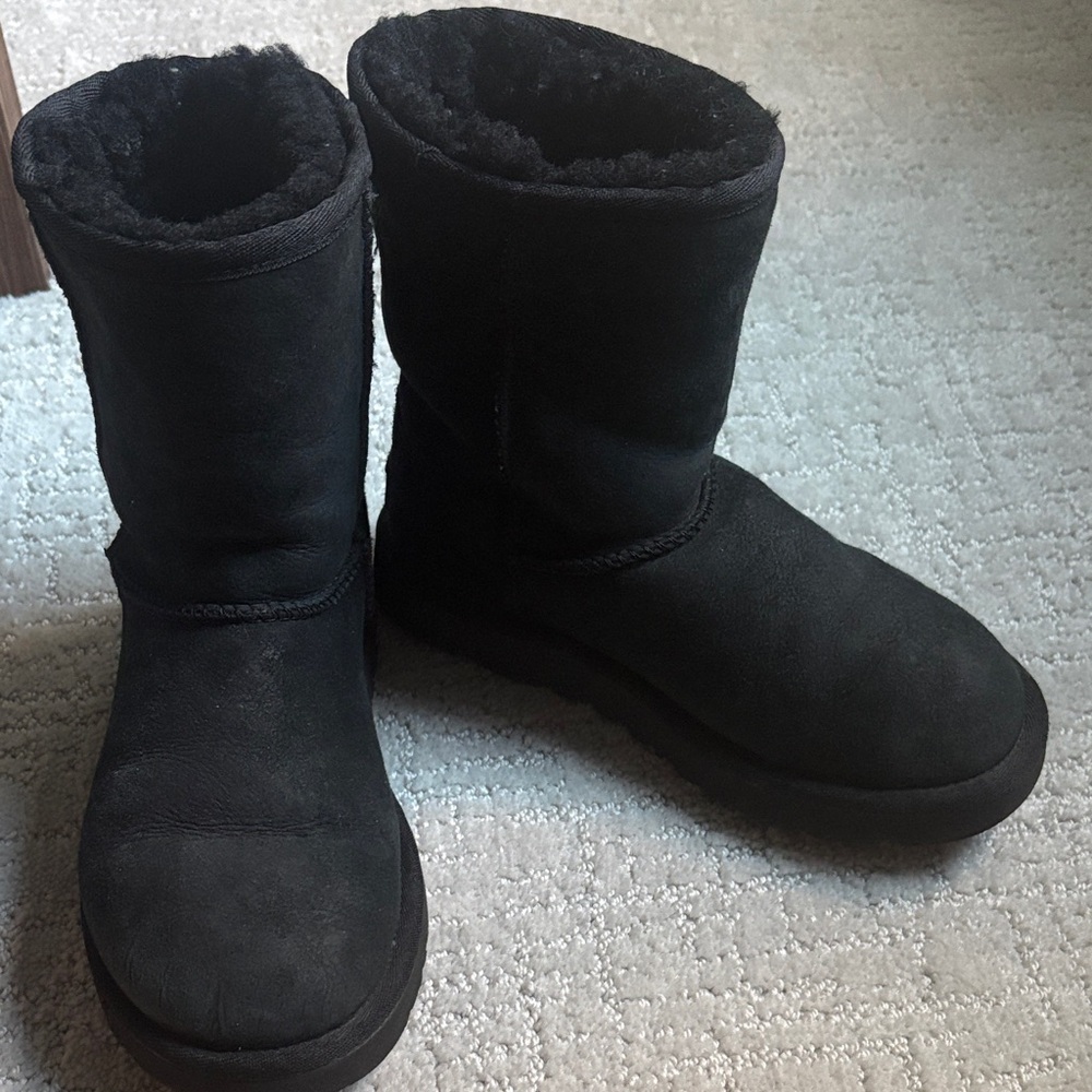 UGG Black Shearling Lined Boots